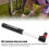 Mini pompe à vélo manuelle 0-8,3 bar noir 12,8 cm 12