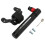 Mini pompe à vélo manuelle 0-8,3 bar noir 12,8 cm 2