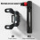 Mini pompe à vélo manuelle 0-8,3 bar noir 12,8 cm 4