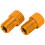 2 pezzi Adattatore Presta-Schrader 15x9,5 mm Giallo dorato 14