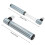Mini pompe à vélo couleur titane, 12,8 cm, 0-120 psi 3