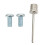Mini pompe à vélo couleur titane, 12,8 cm, 0-120 psi 12
