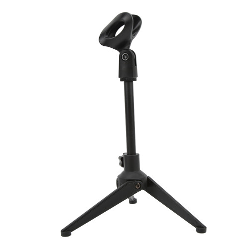 Microphone Stand Desktop Tripod Mini Portable Table Stand Adjustable Mic Stand Mic Clip Holder