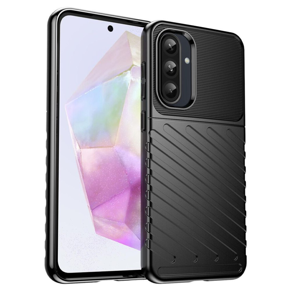 (as the picture, Black) For Samsung Galaxy A36 5g/a56 5g Case Twill Texture Tpu Shockproof Protective Phone Cover