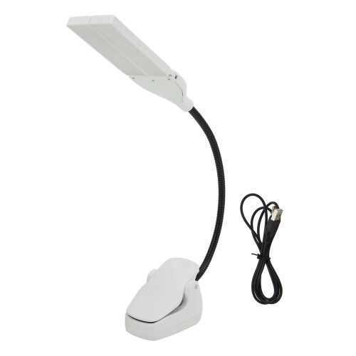 Luz de atril LED, blanca, 3x AA, doblable 1