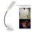 Luz de atril LED, blanca, 3x AA, doblable 9
