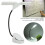 Luz de atril LED, blanca, 3x AA, doblable 12