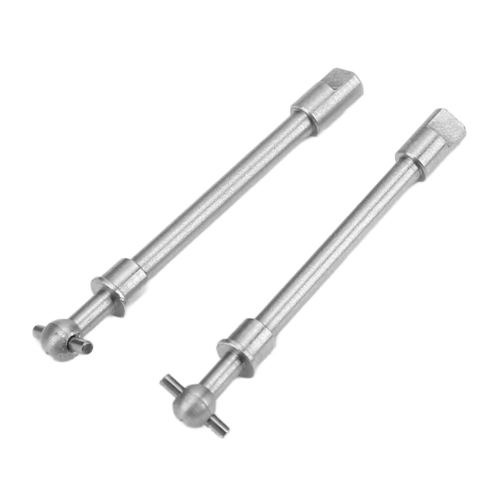 2Pcs Hardened Steel Front Axle Drive Shaft For Axial Scx24 1/24 Rc Crawler Car Upgrade Parts 5081321895693