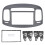 Pannello frontale in ABS da 2DIN per Accent 2009-2012 2