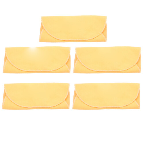 5 pièces de chiffon de nettoyage pour saxophone/clarinette, jaune 1
