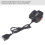 Cable de alimentación OBD 48cm/18.9in DC5V/3A interruptor negro 5