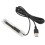 Micro 9.9x2.1x1.3cm USB lampada LED a colori nera 5