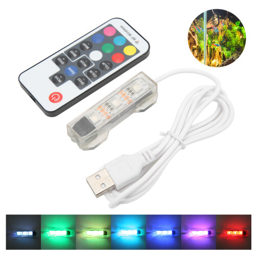 HexBlk White-Line LED Luce per acquario 6x2,3x1,2cm