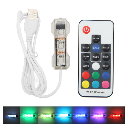 HexBlk White-Line LED Luce per acquario 6x2,3x1,2cm 1