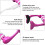 Clip nasal de plongée libre 0.6oz violet sangle anti-perte 11