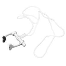Clip nasale da apnea argentata 0,6 oz cinturino anti-smarrimento