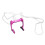 Clip nasal de plongée libre 0.6oz violet sangle anti-perte 2
