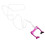 Clip nasal de plongée libre 0.6oz violet sangle anti-perte 3
