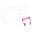 Clip nasal de plongée libre 0.6oz violet sangle anti-perte 12