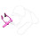 Clip nasal de plongée libre 0.6oz violet sangle anti-perte 14