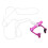Clip nasal de plongée libre 0.6oz violet sangle anti-perte 16