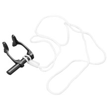 Pinza nasale da apnea 17 g nera cinturino anti-smarrimento