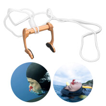 Clip nasale d'oro per apnea 17 g 0,6 oz cinturino anti-smarrimento