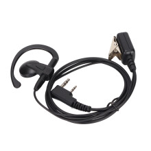 Auricolare a forma G per radio a due vie con microfono per Kenwood e Baofeng
