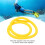 Collana Regulator in silicone da 62 cm, gialla - Dive 9