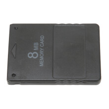 2 in 1 Plug and Play 8 MB Scheda di memoria PS2 Nero