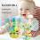 Hochet pour bébé avec ventouses, 0-3 ans, dinosaure 3