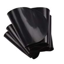 Mantellina sigillante per collo in silicone, 29x7cm, Nero/Rosa