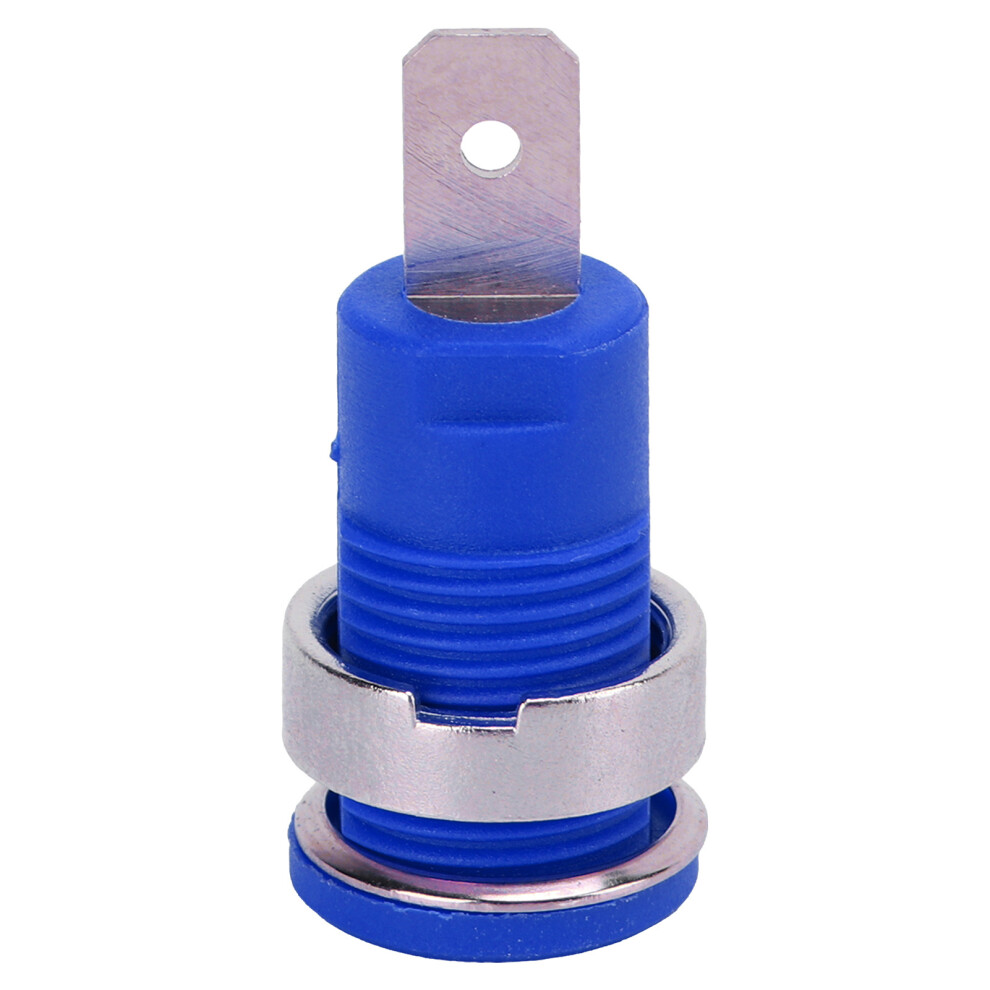 50Pcs Banana Socket 4Mm High Current Discharge Long Service Life Good Transmission Electrical Test Accessoriesblue 7631321904574