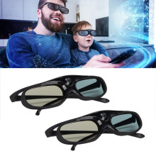 2 pièces 144Hz Lunettes 3D actives Batterie Li 80mA Noir