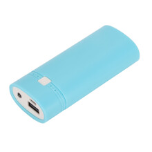M06 2x18650 fai-da-te USB Power Bank scatola ABS blu