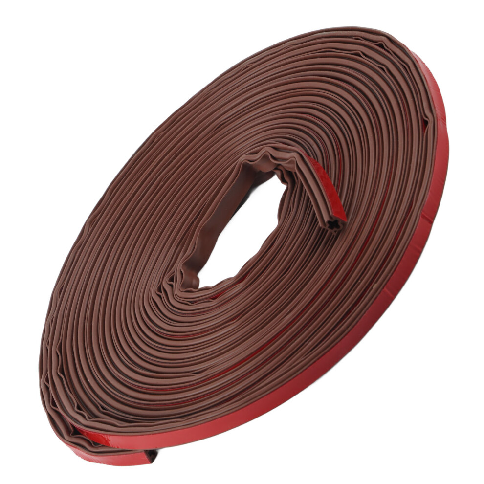 6M Door Sealing Strip Silicone Rubber Self Adhesive Weather Strip Brown Window Sealing Strip For Homeheight 8Mm / 0.3In 8781321908016