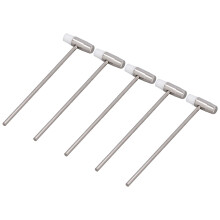 Ensemble de 5 marteaux à double tête de 6,5 po, argenté et blanc
