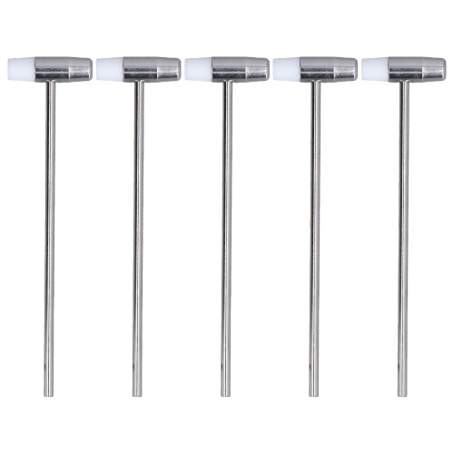 5 pezzi di martello mini a testa doppia da 6,5 pollici argento/bianco 1