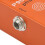 Pedal de phaser metálico Phase Effect naranja con perilla de 9V 7