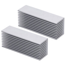 Alette di raffreddamento in alluminio 2 pezzi kit dissipatore di calore per chip elettronici 100x40x30mm