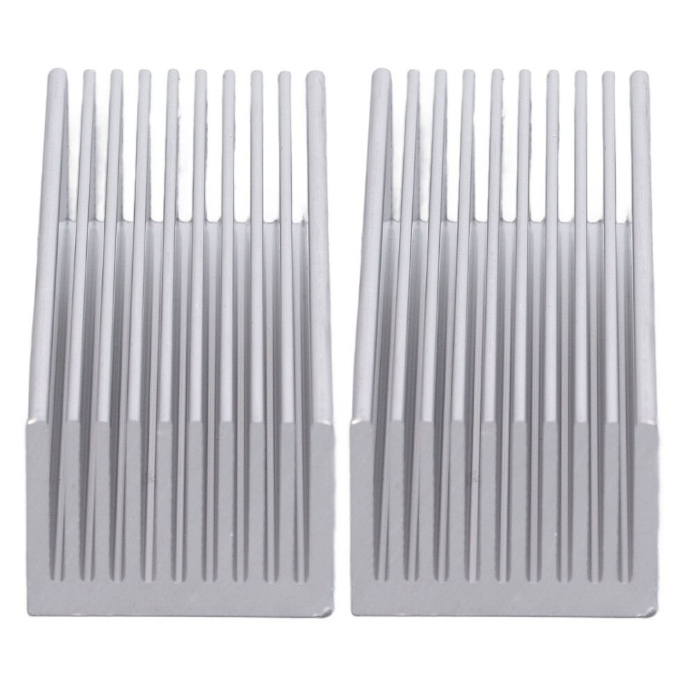 2Pcs Cooling Fins Aluminum Heat Radiator Heatsink Kit For Electronic Chip Cpu 100X40x30mmwith Thermal Conductive Adhesive 4161321908683