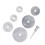 Ensemble de 7 disques de scie miniatures - acier rapide, 22-50 mm 11