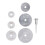 Ensemble de 7 disques de scie miniatures - acier rapide, 22-50 mm 4