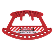 Porta-lucchetti in plastica, organizer portatile da appendere, contiene 12 lucchetti, resistente al calore.
