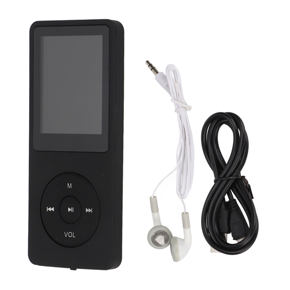 Mp3 Player 1.8 Inch Display Screen 64Gb Memory Card Multifunctional Portable Mp3 Music Playerblack 4991321909508