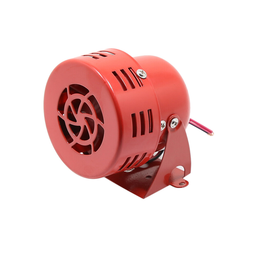 Loud Sound Horn 12V 105Db Electric Car Driven Brake Motor Air Raid Siren Horn Alarm Loud 50S For Car Truck Motorcycle Red 9381321910584