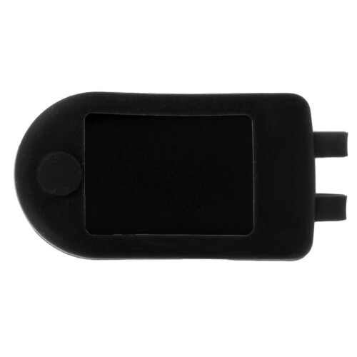 Custodia compatta in silicone per ossimetro da dito, nera