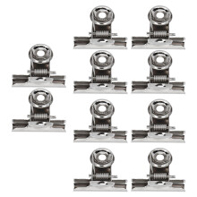10pcs Nail Pinching Clip Metal Nail Extension Clip Nail Art Tool Accessories for Fiberglass Fixation