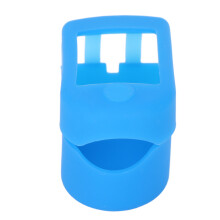 Custodia in silicone blu compatta per ossimetro, Fingertip