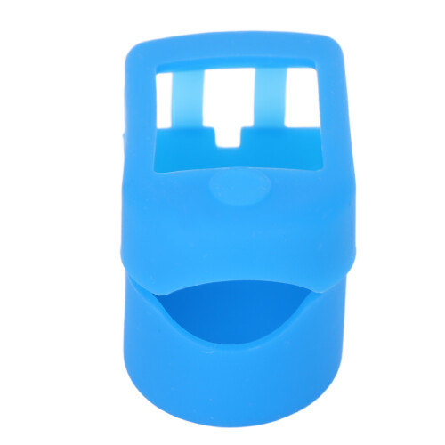 Custodia in silicone blu compatta per ossimetro, Fingertip